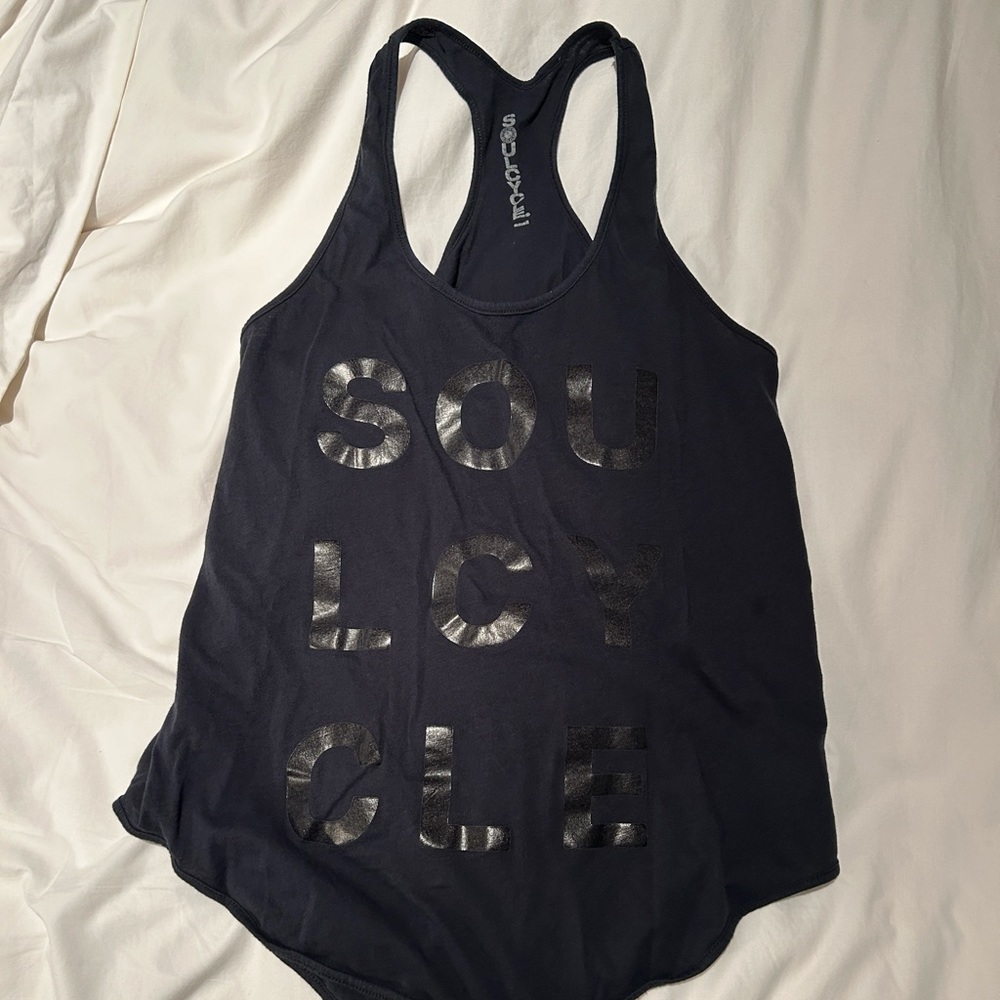 Soul cycle racer back tank top